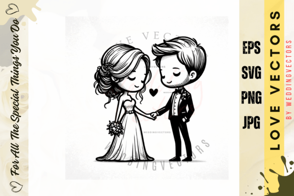 C3700: A Tender Collection of Wedding and Love Vectors