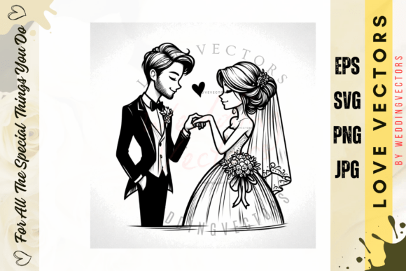 C3718: Capturing the Essence of Romance in Vector Art