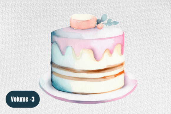 Designing Dreamy Celebrations with Watercolor Cake Clipart