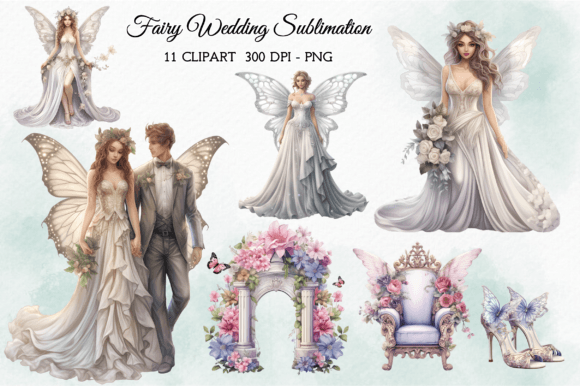 Fairy Wedding Clipart: Magical Designs for Your Projects