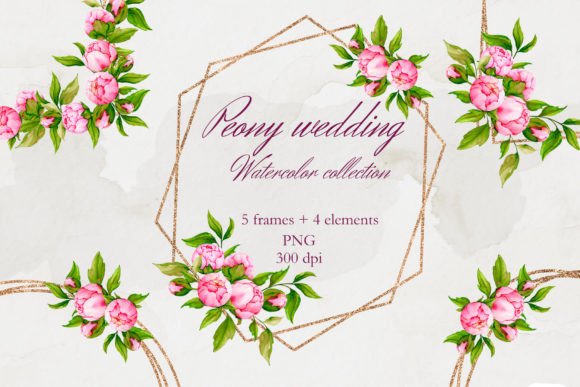 PION WEDDING: A Hand-Painted Collection for Elegant Branding