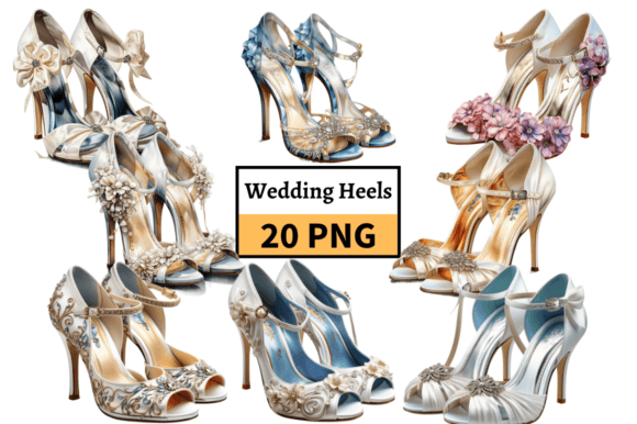 Stunning Wedding Heels Clipart for Creative Projects