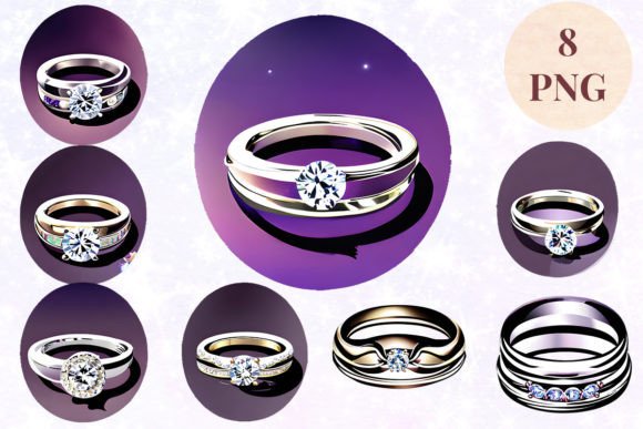 Unlock Elegant Wedding Ring 75 Clipart PNG for Your Creative Business