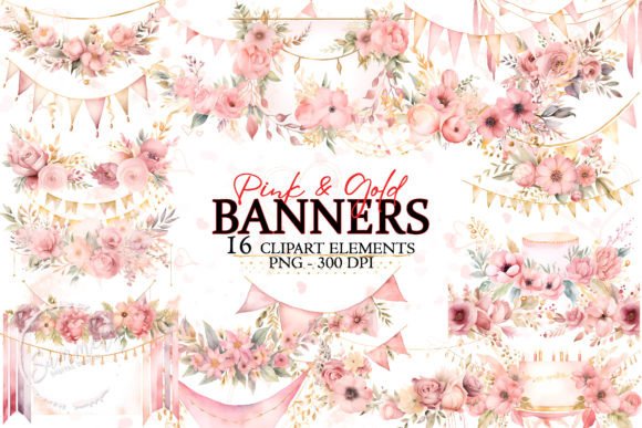 Wedding Banner Pink and Gold Sublimation: Crafting Your Dream Aesthetic