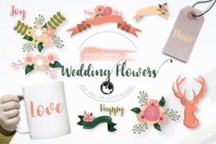 Wedding Flowers Clipart Set: Elegant Design Assets for Every Project