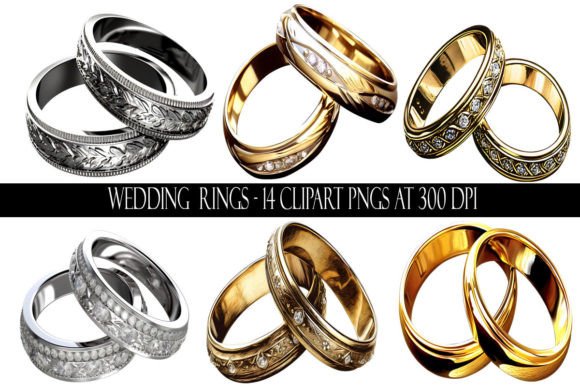 Wedding Ring Clipart: 14 Designs for Your Creative Projects