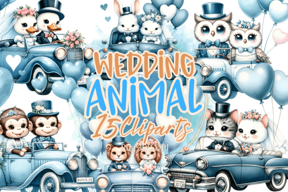 Whimsical Charm: A Guide to Animal Wedding Driving a Classic Car